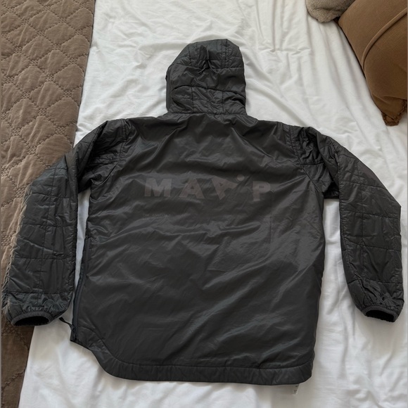 MAAP x The Arrivals Alt Road Jacket - Grey, Hooded Packable Quilted, Side Zips - Picture 7 of 12